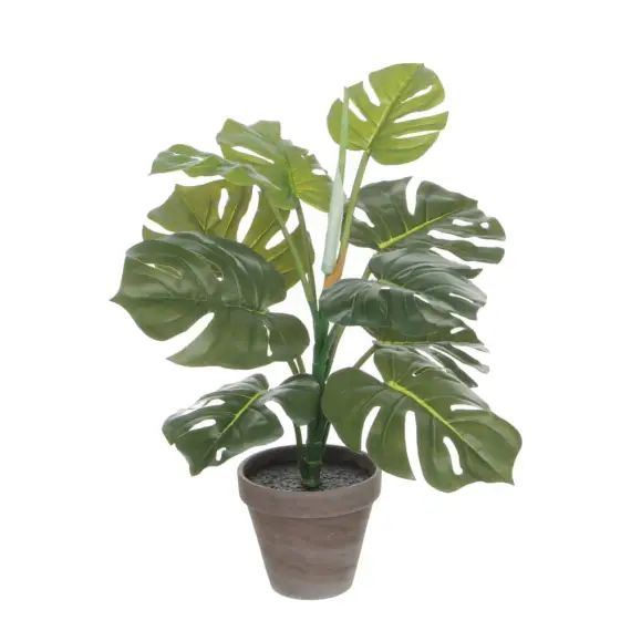 Monstera plante artificielle verte en pot H48