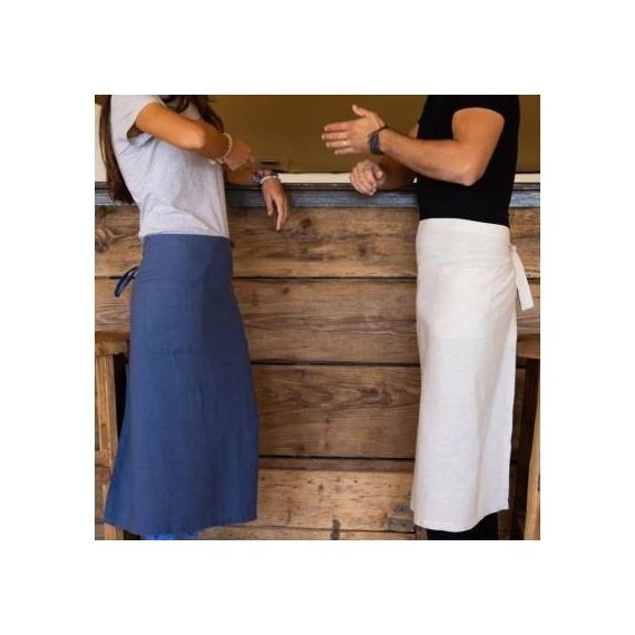 Tablier de bar lin lavé Salomé CAMIF