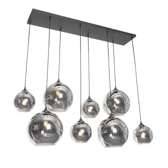 Suspension en verre noir