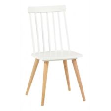 Chaise INES blanc/naturel