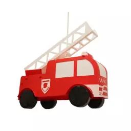 Suspension enfants Camion de pompiers Rouge 38cm