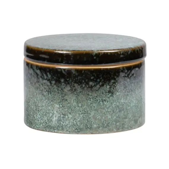 Boîte en porcelaine verte
