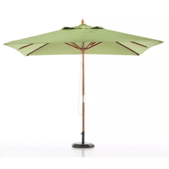 Parasol en bois carré 3×3 vert