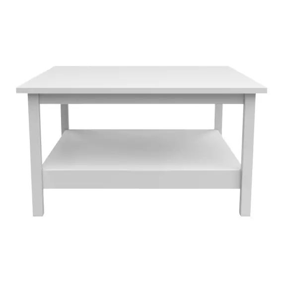 Table basse rectangulaire REAL coloris blanc