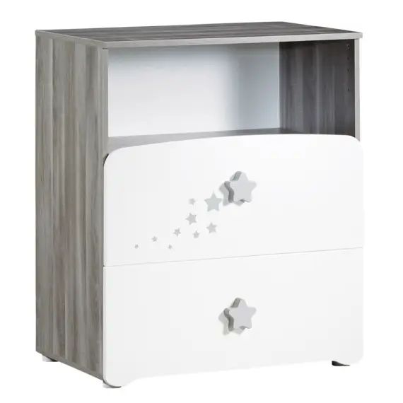 Commode à langer et 1 niche 97x76x66cm en Bois Blanc