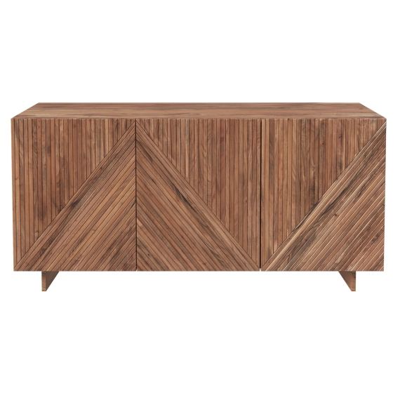 Buffet 3 portes en bois d&rsquo;acacia