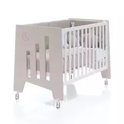 Lit bébé – bureau (2en1) 60×120 cm en beige