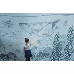 Papier peint enfant panoramique enfant océan – 250×170