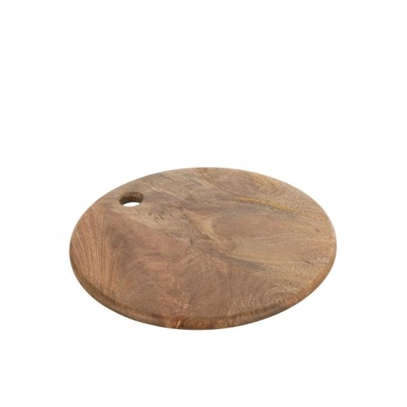 Planche a découper ronde bois de manguier D30cm