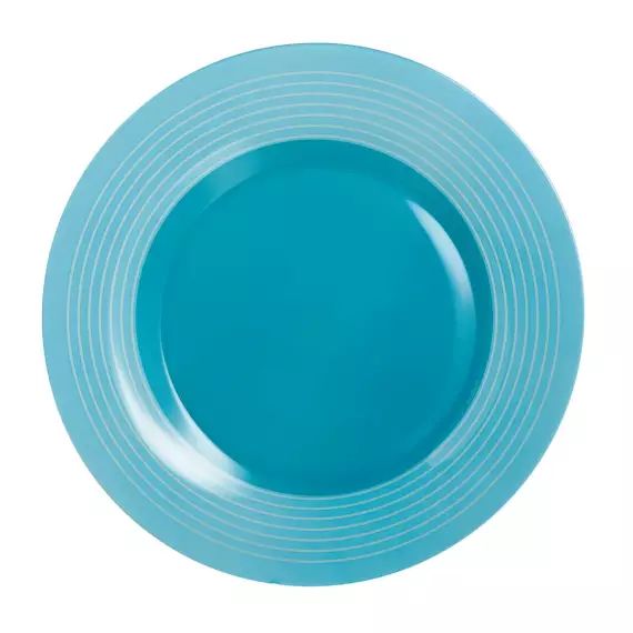 Assiette plate bleue 25 cm