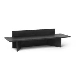 Console basse Oblique en Bois, Chêne massif – Couleur Noir – 120 x 68.68 x 33 cm – Designer Trine Andersen