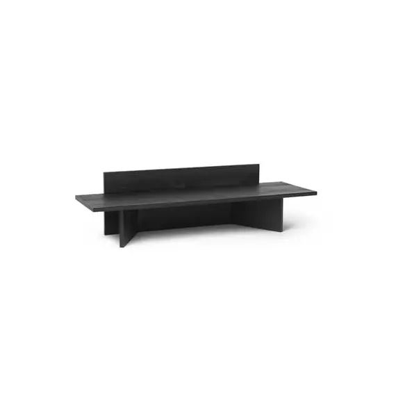 Console basse Oblique en Bois, Chêne massif – Couleur Noir – 120 x 68.68 x 33 cm – Designer Trine Andersen