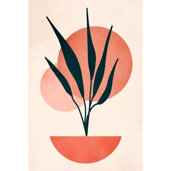 Tableau fleurs Copenhagen deco imprimé sur toile 30x50cm