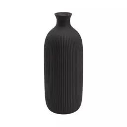 Vase H. 30 cm URION Noir matt
