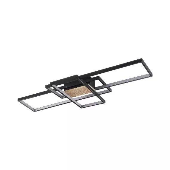 Plafonnier LED en Aluminium Noir