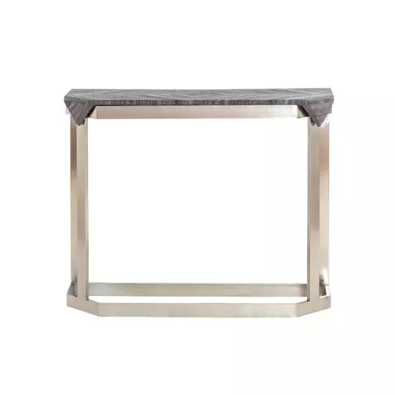 Table console en marbre gris 100 cm