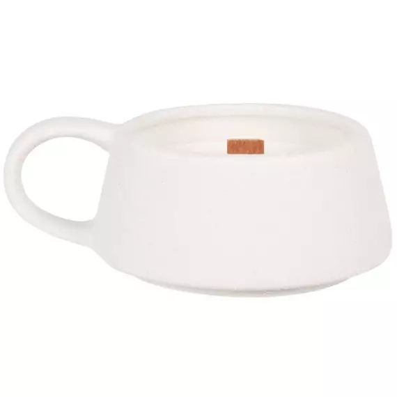 Bougie parfumée tasse en céramique blanche 180g