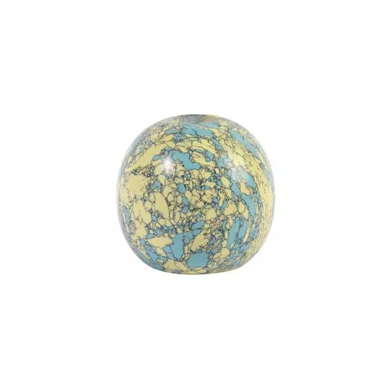 Bougeoir Bougeoirs en Pierre, Résine – Couleur Bleu – 14.42 x 14.42 x 14.42 cm