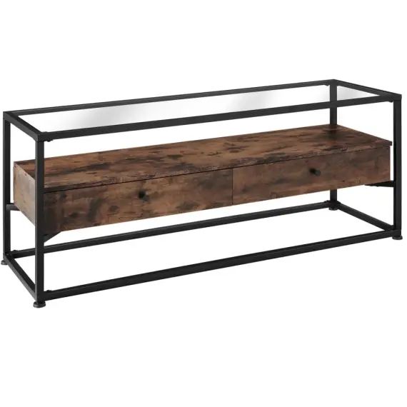 Buffet bas Style Industriel Bois foncé industriel, rustique
