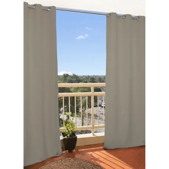 Rideau extérieur taupe 135×250