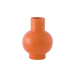 Vase Strøm en Céramique – Couleur Orange – 24.99 x 24.99 x 16 cm – Designer Nicholai Wiig-Hansen