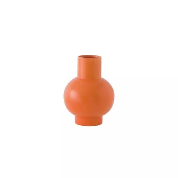 Vase Strøm en Céramique – Couleur Orange – 24.99 x 24.99 x 16 cm – Designer Nicholai Wiig-Hansen