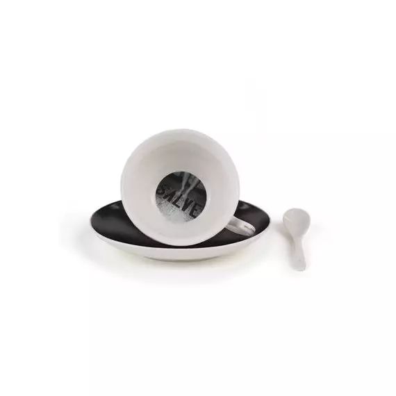 Tasse à thé Guiltless en Céramique, Porcelaine fine – Couleur Noir – 18.17 x 18.17 x 5.8 cm – Designer Lady Tarin