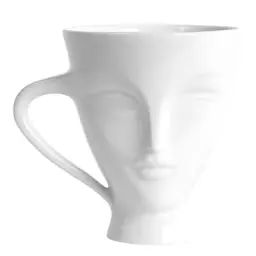 Mug Muse en Céramique, Porcelaine – Couleur Blanc – 18.17 x 13 x 13.5 cm – Designer