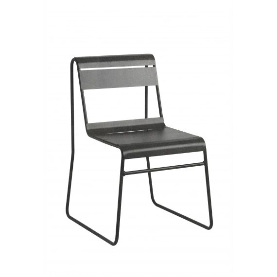 TOSCANA – Chaise en acier gris anthracite