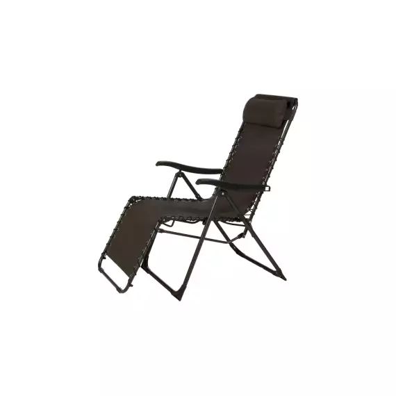 Fauteuil relaxation de jardin SILOS coloris taupe