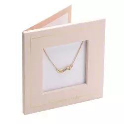 Carte bijou collier signe infini