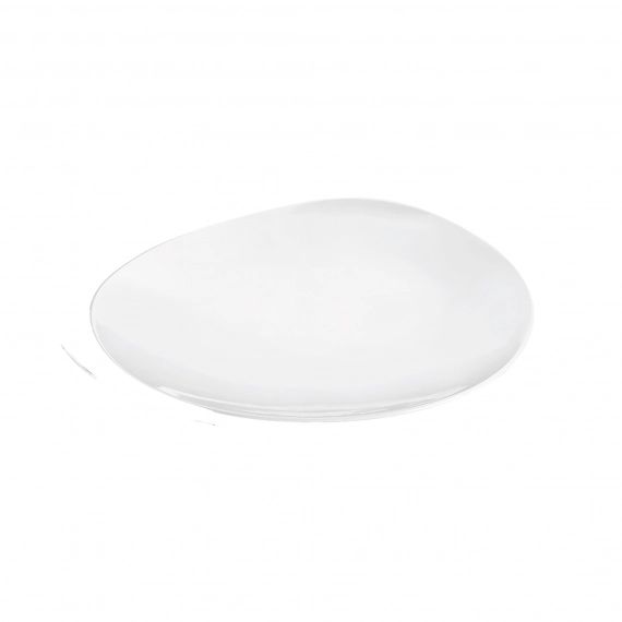Assiette plate en porcelaine blanche blanc 27 cm – Lot de 6