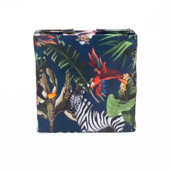 Galette de chaise Akuna, noir l.38 x H.5 cm