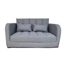 Canapé-Lit 1 place pliant en polyester gris