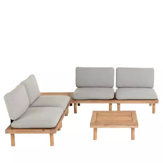 Manacas – Salon de jardin 4 fauteuils et 2 tables basses