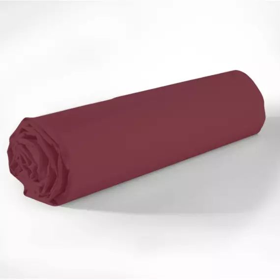Drap Housse coton rouge 140×190 cm