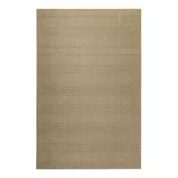 Tapis interieur/exterieur beige sable avec motif 160×225