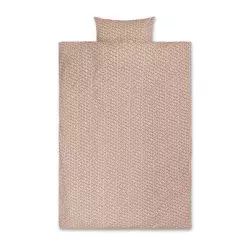 Parure de lit 1 personne Lit en Tissu, Coton biologique GOTS – Couleur Rose – 22.89 x 22.89 x 22.89 cm