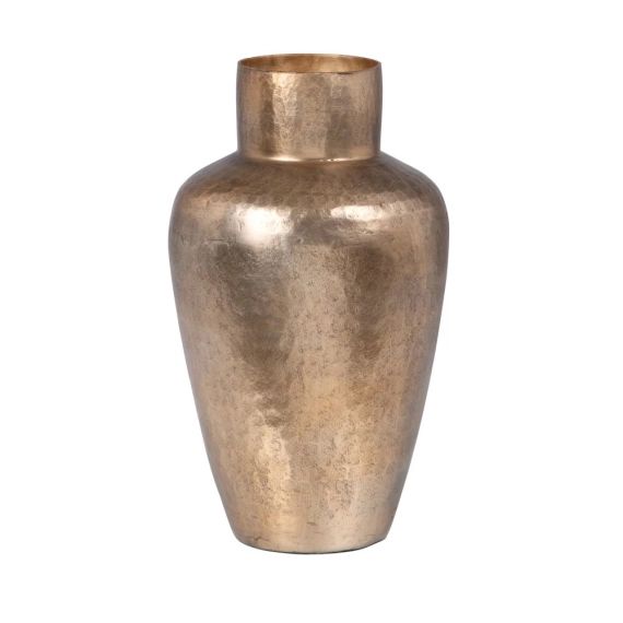 Vase en aluminium doré H28