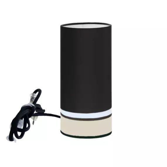 Lampe à poser couleur noir et beige Ø 15cm x H45cm