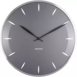 Horloge murale diam. 40 cm gris foncé