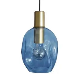 Suspension métal  bleu