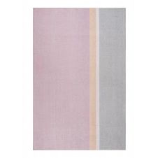 Tapis plat graphique rose et gris coton pour chambre, salon 190×290