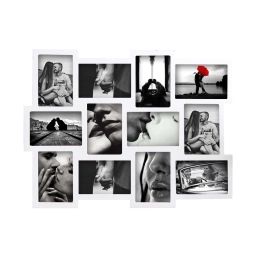 Pêle-mêle pour 12 photos de taille 10×15 en mdf blanc