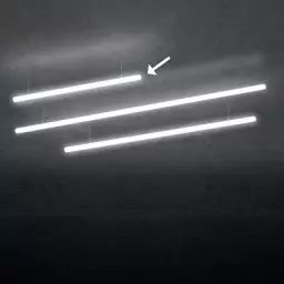 Lampe connectée Alphabet of light en Plastique, Aluminium – Couleur Blanc – 120 x 23.63 x 23.63 cm – Designer Bjarke Ingels Group