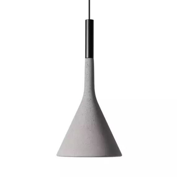 APLOMB OUTDOOR-Suspension d’extérieur LED dimmable Béton Ø16,5cm