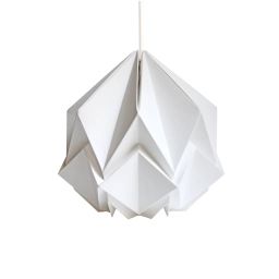 Suspension origami couleur unie en papier taille S