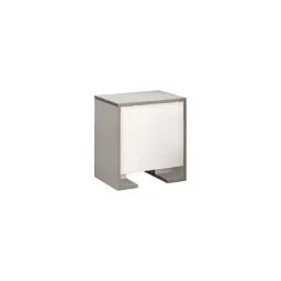 Table de chevet avec 1 porte effet bois blanc