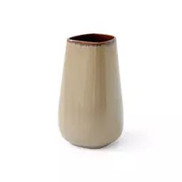 Vase Vase Collect en Céramique, Céramique émaillée – Couleur Beige – 22.89 x 22.89 x 26 cm – Designer Space Copenhagen