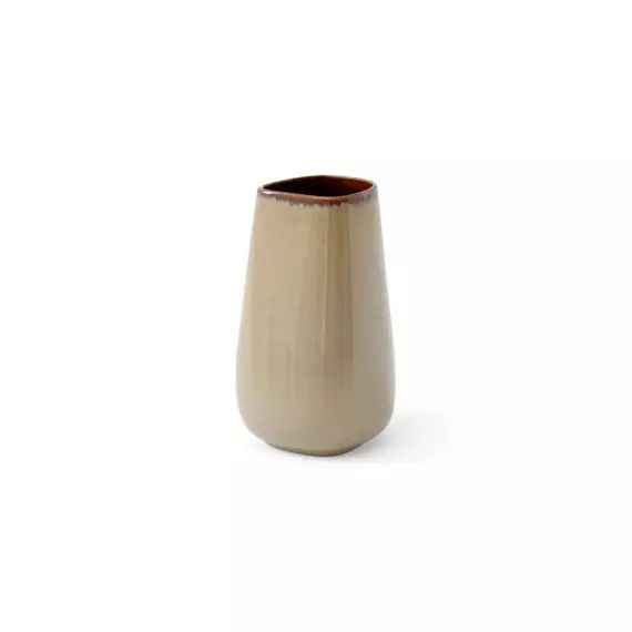 Vase Vase Collect en Céramique, Céramique émaillée – Couleur Beige – 22.89 x 22.89 x 26 cm – Designer Space Copenhagen